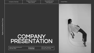 Free  Template: Minimalist Company Presentation Template