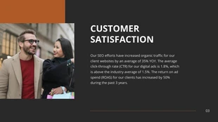 Modern Orange And Black Marketing Presentation - Page 3