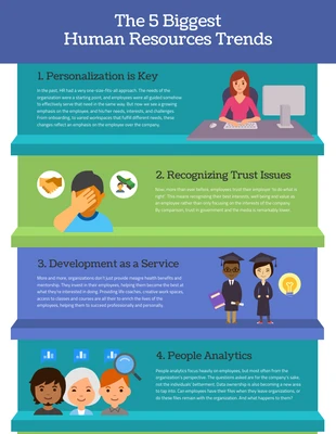 Free  Template: Human Resources Trends Infographic Template