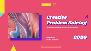 Free  Template: Creative Problem Solving Presentation Template