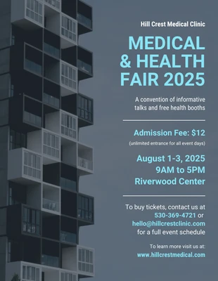 premium  Template: Medical and Health Fair Flyer Template