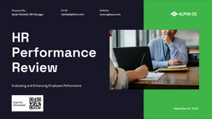 business interactive Template: HR Performance Review Presentation