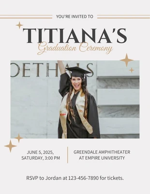 Free  Template: Graduation Ceremony Flyer Template