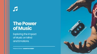 business  Template: The Power of Music Presentation Template