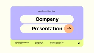 Free  Template: Clean Simple Company Presentation Template