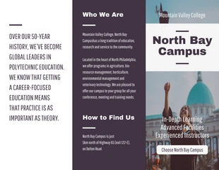 business  Template: Clean College Campus Tri Fold Brochure Template