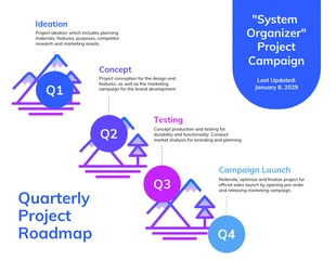 premium  Template: Project Roadmap Infographic Template