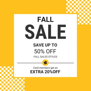 premium  Template: Fall Sale Coupon