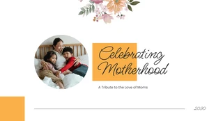 Free  Template: Shapes Mother's Day Presentation Template