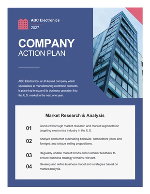 Free  Template: Action Plan Template