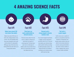 Free  Template: Science Facts List Infographic Template