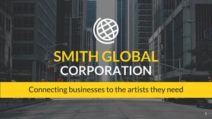 premium  Template: Global Corporation Pitch Deck Presentation Template