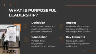 White Black Orange Modern Leadership Presentation - Page 3