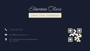 Minimalist Aesthetician Business Card - Page 2