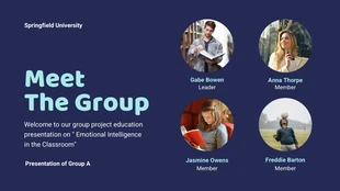 Dark Blue Group Project Education Presentation - Page 2