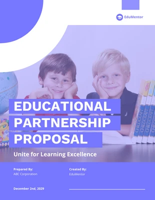 Free  Template: Educational Partnership Proposal Template