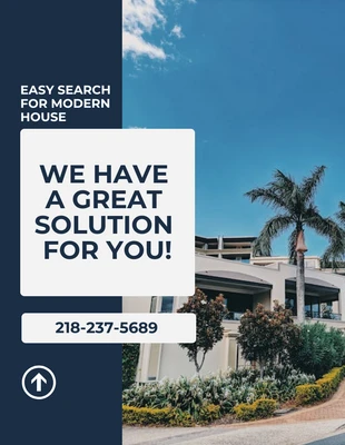 Free  Template: Modern Real Estate Agent Flyer Template