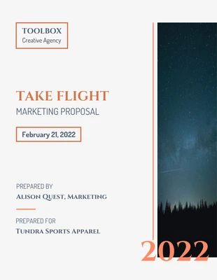 business  Template: Bronze Modern Marketing Proposal Template