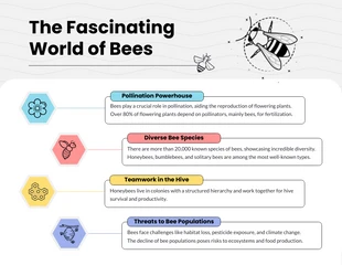 premium  Template: Fascinating World of Bees Infographic Template