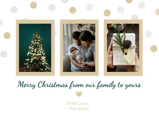 premium  Template: Sparkly Photos Christmas Card