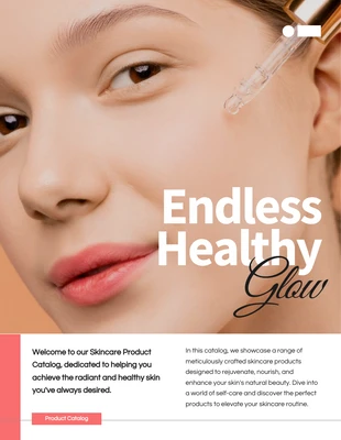 Free  Template: Skin Care Product Catalog Template