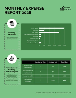 premium  Template: Financial Expenditure Report Template