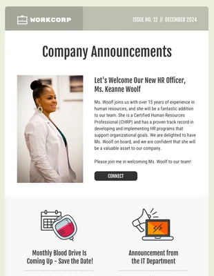 premium  Template: Sample Internal Company Newsletter Template