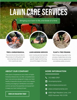 business  Template: Goblin Lawn Care Services Flyer Template