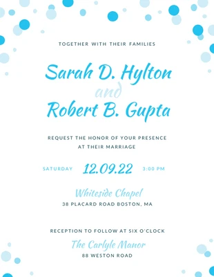 premium  Template: Light Elegant Wedding Invitation