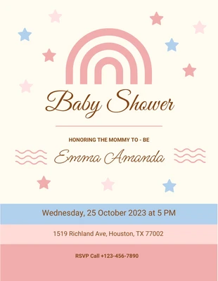 Free  Template: Baby Shower Flyer Template