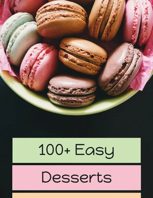 Free  Template: DIY Dessert Food Recipes Pinterest Post