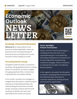 premium  Template: Economic Outlook Newsletter Template