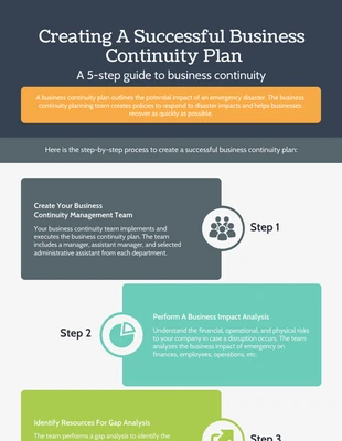 premium  Template: 5 Step Business Planning Process Infographic Template