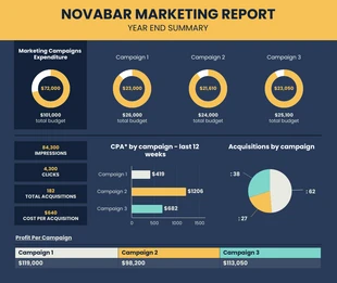 premium  Template: Marketing Year End Report Template