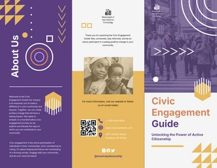 business  Template: Civic Engagement Guide Brochure