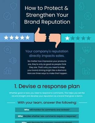 premium  Template: Company Brand Reputation Infographic Template