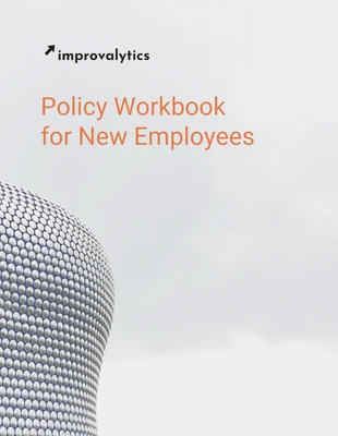 business  Template: Policy Workbook for New Employees Template