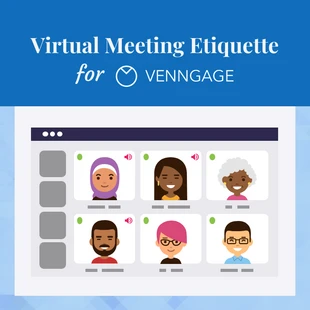 Free  Template: Virtual Meeting Etiquette Instagram Carousel Post