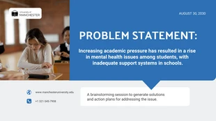 Free  Template: Brainstorm Problem Statement Presentation Template