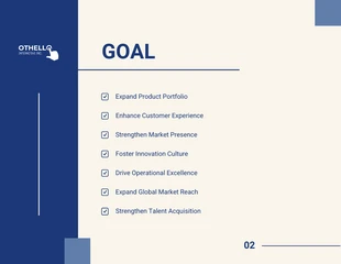 Navy Blue Modern Simple Strategic Plan Presentation - Page 3