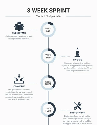 business  Template: 8 Week Sprint Example Timeline Infographic Template