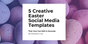 Free  Template: Creative Easter Twitter Post