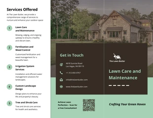 premium interactive Template: Lawn Care & Maintenance Brochure