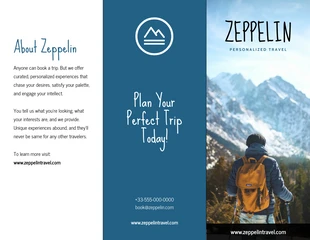 premium  Template: Travel Tri Fold Brochure Template