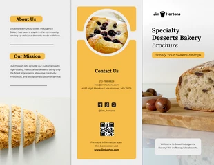 business  Template: Desserts Bakery Brochure Template