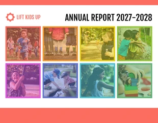 premium accessible Template: Children Community Nonprofit Annual Report Template