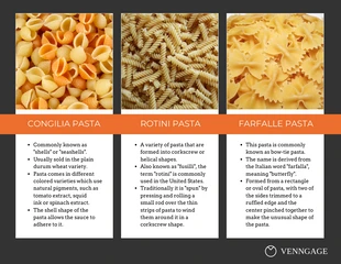 Free  Template: Pasta Brochure Flyer Template