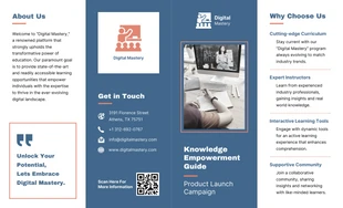 business  Template: Product Launch Campaign Brochure Template