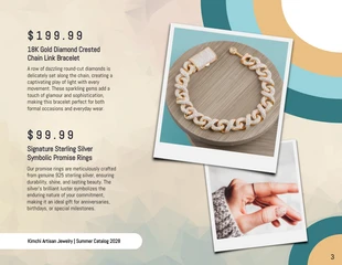 Beige and Teal Jewelry Catalog - Page 3