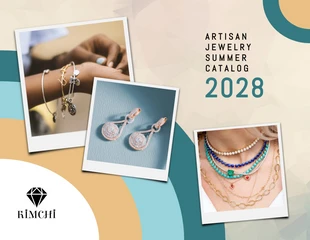 Free accessible Template: Jewelry Summer Catalog Template